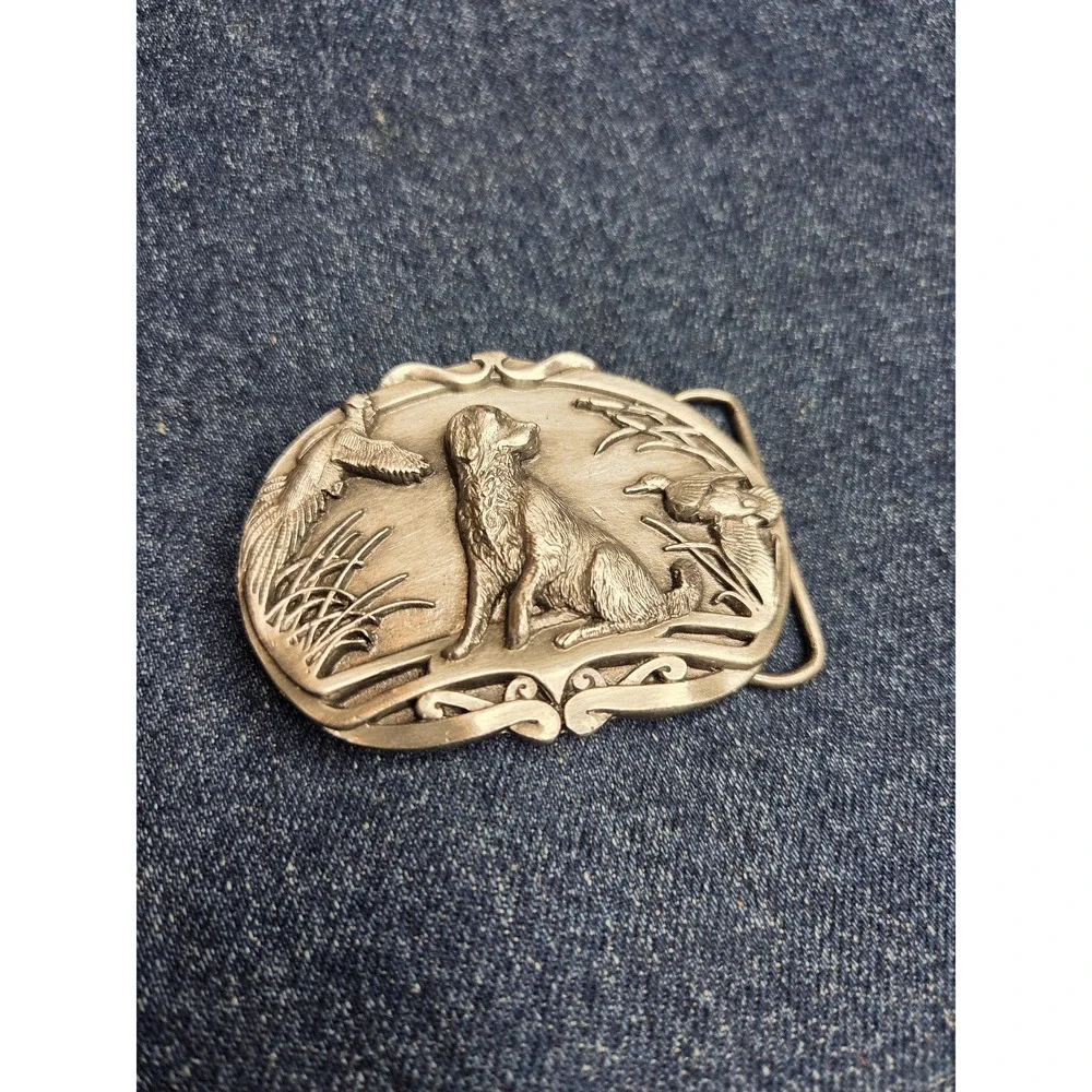 Vintage Large Pirate Head Silver Belt Buckle - Collectible